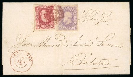 Stamp of Brazil » Collections, Lots etc. Brazil  1860-70s Dom Pedro cancellations stamps and covers on pages