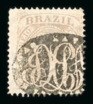 Stamp of Brazil » Collections, Lots etc. Brazil 1840s to 1890s postmark collection of stamps and covers