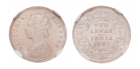 British India, 1881 (C), 2 Annas