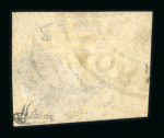 Stamp of Brazil » 1844-46 Slanting Figures Forgery. 1844 600r worn impression, four good to large