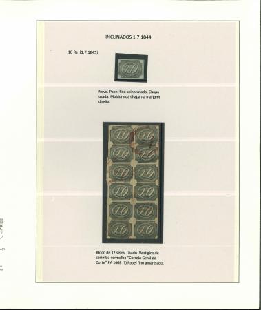 Stamp of Brazil » 1844-46 Slanting Figures Brazil 1844 Goat's eyes collection on pages