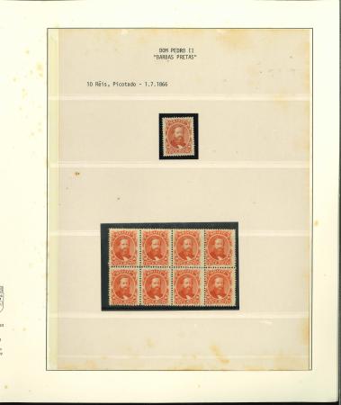 Stamp of Brazil » 1866-83 Dom Pedro » 1866 "Black Beard" Issue Brazil 1866 Dom Pedro 'Black Beard' stamps and covers collection