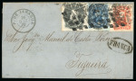Stamp of Brazil » 1866-83 Dom Pedro » 1876 Roulette "Black Beard" Issue Brazil 1877-78 Dom Pedro Rouletted Black Beard 1877 entire P. De Jaragua to Portugal