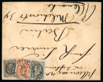 Stamp of Brazil » Later Issues Brazil 1881-85 Dom Pedro multi-franked cover to Berlin