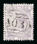 Stamp of Great Britain » British Post Offices Abroad British Post Offices Abroad: 1858-60 small group on card
