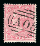 Stamp of Great Britain » British Post Offices Abroad British Post Offices Abroad: 1858-60 small group on card