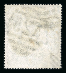 Stamp of Malta 1859-84 GB 10s grey-green with faint Threadneedle Street postmark and forged "A25" postmark