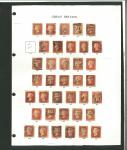Stamp of Great Britain » 1854-70 Perforated Line Engraved 1864-79 1d red plates 71 to 225 complete good to fine used on pages