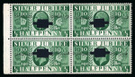 Stamp of Great Britain » King George V » 1924-36 Issues 1935 Silver Jubilee 1/2d, 1d and 1 1/2d, each in booklet pane of 4 with inverted watermark and Cancelled (type 28p) overprints