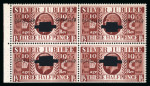 Stamp of Great Britain » King George V » 1924-36 Issues 1935 Silver Jubilee 1/2d, 1d and 1 1/2d, each in booklet pane of 4 with inverted watermark and Cancelled (type 28p) overprints