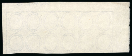 Stamp of Great Britain » 1855-1900 Surface Printed » 1855-57 No Corner Letters 1855-57 Large Garter watermark corner marginal multiple of 12 impressions