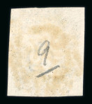 Stamp of Great Britain » 1840 1d Black and 1d Red plates 1a to 11 1840 1d black pl. 9 DH with light strike of red MC, matched with red from "black plate"