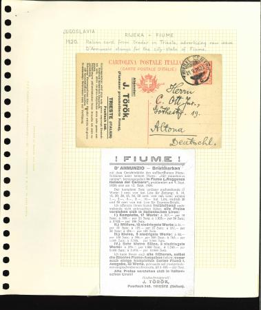 Stamp of Italy » Italy and Areas Collections and Lots 1908-35 Croatia and Dalmatia collection of 25 covers and cards on pages
