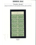 Stamp of Rhodesia 1910-13 1/2d dull blue-green perforation 14 pl. II in block of sixty