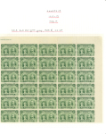 Stamp of Rhodesia 1910-13 1/2d dull blue-green perforation 14 pl. II in block of sixty