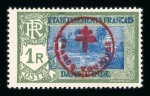Stamp of Colonies françaises » Inde 1943, France Libre Y&T n° 230T neuf *, TB et signé