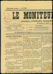 Stamp of Egypt » 1884 Changed Colours 10pa green, tied on 1893 (10.1) French Newspaper "LE MONITEUR DU CAIRE", unusual and scarce printed matter usage
