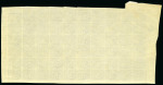 Stamp of Egypt » 1888-1906 New Currency 1m brown, imperforated proof pane of sixty (60), from the bottom-right of the sheet, plate proof number "2" also bottom right, alongside manuscript initials "JA" of John Ash and "HC" of H. Cackett, plus handstamped date 