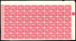 Stamp of Egypt » 1888-1906 New Currency 5m rose, imperforated proof pane of sixty (60), from the top-right of the sheet, plate proof number "5" also top right, very fine and rare