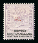 Stamp of Bechuanaland 1885-1956, very nice and extensive mint * collection