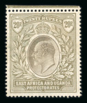 Stamp of Kenya, Uganda and Tanganyika » Collections 1903-1921, East Africa & Uganda Protectorates mint collection on Scott printed pages