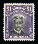 Stamp of Rhodesia 1892-1956, mostly mint collection on Scott printed pages