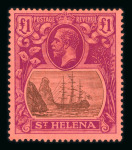 Stamp of St. Helena Saint Helena 1856-1953, mostly mint collection on Scott printed pages
