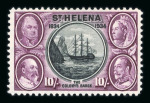 Stamp of St. Helena Saint Helena 1856-1953, mostly mint collection on Scott printed pages