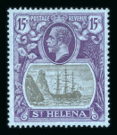 Stamp of St. Helena Saint Helena 1856-1953, mostly mint collection on Scott printed pages