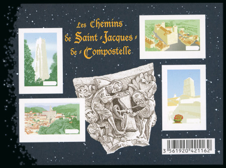 Stamp of France » Variétés et curiosités 2012, feuillet Compostelle Y&T n° F4641a non dentelé