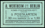 Stamp of Germany » German Empire Germany 1922 booklet with five colour illustreted stationery cars