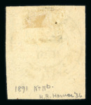 Stamp of Falkland Islands 1889-91 1d red-brown diagonal bisect on piece tied by complete "FALKLAND ISLANDS" SP 15 1891 cds