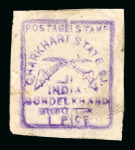 Stamp of Indian States » Charkhari 1897-1945, group of 13 stamps plus a part sheet