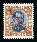 Stamp of Iceland 1933, post air "Hopflug Italia" Michel n° 172-174 mint