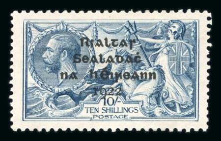 Stamp of Ireland » 1922 (Feb) Dollard Overprints (T1-T14) 2s6d to 10s set of three, mint, well-centred, fresh and very fine (Hib. €300)