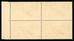 Stamp of Ireland » 1922-23 Thom Three-Line Overprints (T47-T61) 2s6d chocolate-brown, mint nh left sheet marginal block of four, well-centred, fresh and very fine (Hib. €480)