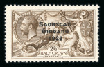 Stamp of Ireland » 1927-28 Wide Date Overprints (T72-T74) 2s6d chocolate-brown, mint single showing "missing accent" variety, fresh, fine and scarce (Hib. €525)