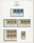 Stamp of Ireland » 1922-23 Thom Three-Line Overprints (T47-T61) 1/2d to 1s attractive assembly of control singles, pairs, strips and blocks of four or six, all neatly mounted on four album pages, a fresh, very fine and interesting group (20) (Hib. T47-T58, €650+)