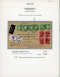 Stamp of Ireland » 1922 (Jul-Nov) Thom Overprints (T25-T41) 1/2d to 9d, a selection of various values on seven covers or cards, showing cross-border ds, advertising cover for "The People" newspaper of Wexford, two flight covers on  the London to Cairo airmail etc., a fine and att