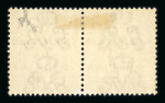 Stamp of Ireland » 1922 (Dec) Thom Overprints - Wide Setting (T42-T46) 1/2d green, horizontal mint pair, right stamp showing the discovery example of the "line over Rialtas" variety, very fine and scarce, cert. David Feldman (1973) (Hib. T42a, €375)