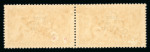 Stamp of Ireland » 1922-23 Thom Three-Line Overprints (T47-T61) 2s6d chocolate-brown, mint horizontal pair, right stamp showing "missing accent" variety, very fine and scarce (Hib.T59d, €550+)