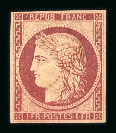 Stamp of France » Type Cérès de 1849-1850 1849-1850, série de 3 timbres de réimpressions n°2,4,6