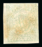 Stamp of Ireland » Forerunners (L1-L45) 1865-67 Fenian Issue: 3c green, unused, close to clear margins, slight stain, fine and very rare (Hib. L4, €1'200)