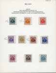 Stamp of Ireland » Essays & Proofs (E1-E167) 1922 Dollard: Valdivia Imperforate essays complete set of the ten different colours, four of which are showing the extra frame line at left, fine to very fine, a scarce set (10) (Hib. E56-E65, €1'050)