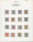 Stamp of Ireland » Essays & Proofs (E1-E167) 1922 Dollard: Lithographed Bi-coloured essays part set of the sixteen different colours, fine to very fine, a scarce group (16) (Hib. E21/E45a, €800)