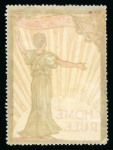 Stamp of Ireland » Forerunners (L1-L45) 1914 Home Rule: (1d) Hibernia, (1d) Harp and (1d) John Redmond, three large unused vignettes, few minor faults, a scarce trio (Hib. L29-31, €480)