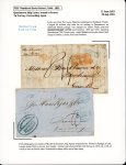Stamp of Ireland » Postal History (Arranged alphabetically by County) Cork - Queenstown: 1853 (12.6) Folded entire from Port Louis, Mauritius addressed to Bordeaux, charged the 8d uniform shipletter fee on landing in Queenstown, no additional postage was charged for transit, showing samll 