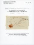 Stamp of Ireland » Postal History (Arranged alphabetically by County) Cork - Cove: 1840 (28.11) Folded entire from Tampico, Mexico to London, by Falmouth packet "Skylark" which was blown off course and landed at Cove, bearing serif COVE/SHIP LETTER and red London Inspector's crown, with "1
