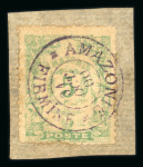 Stamp of Brazil » Later Issues Brazil 1900 Amazonie Firmine group of four on pieces