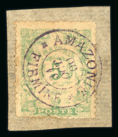 Stamp of Brazil » Later Issues Brazil 1900 Amazonie Firmine group of four on pieces